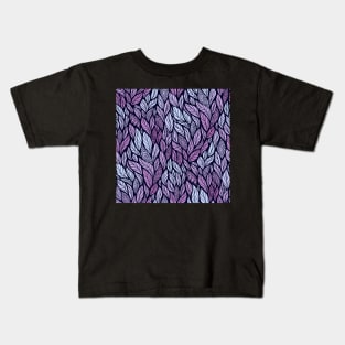 Abstract Pattern with Floral Motifs Kids T-Shirt